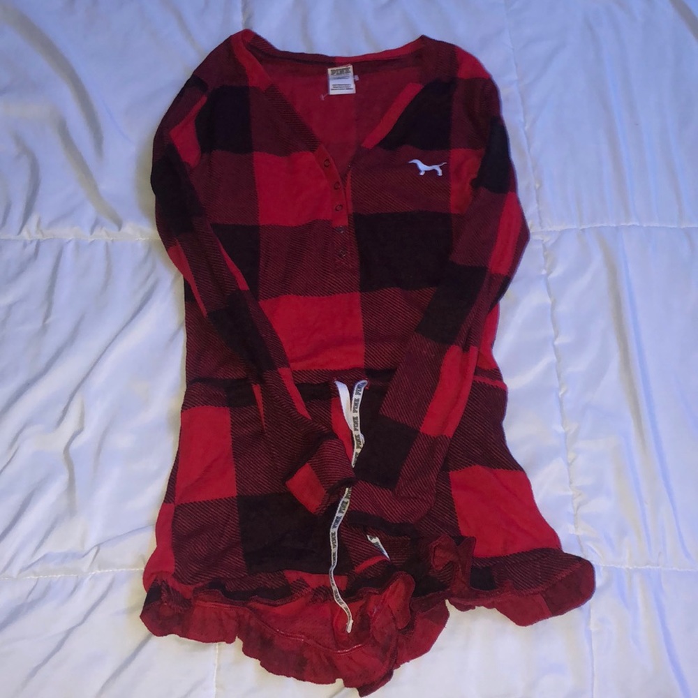 PINK plaid onesie